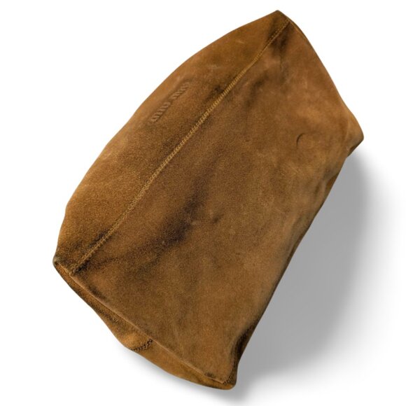 Miu Miu suede hobo shoulder bag. - Picture 2 of 5